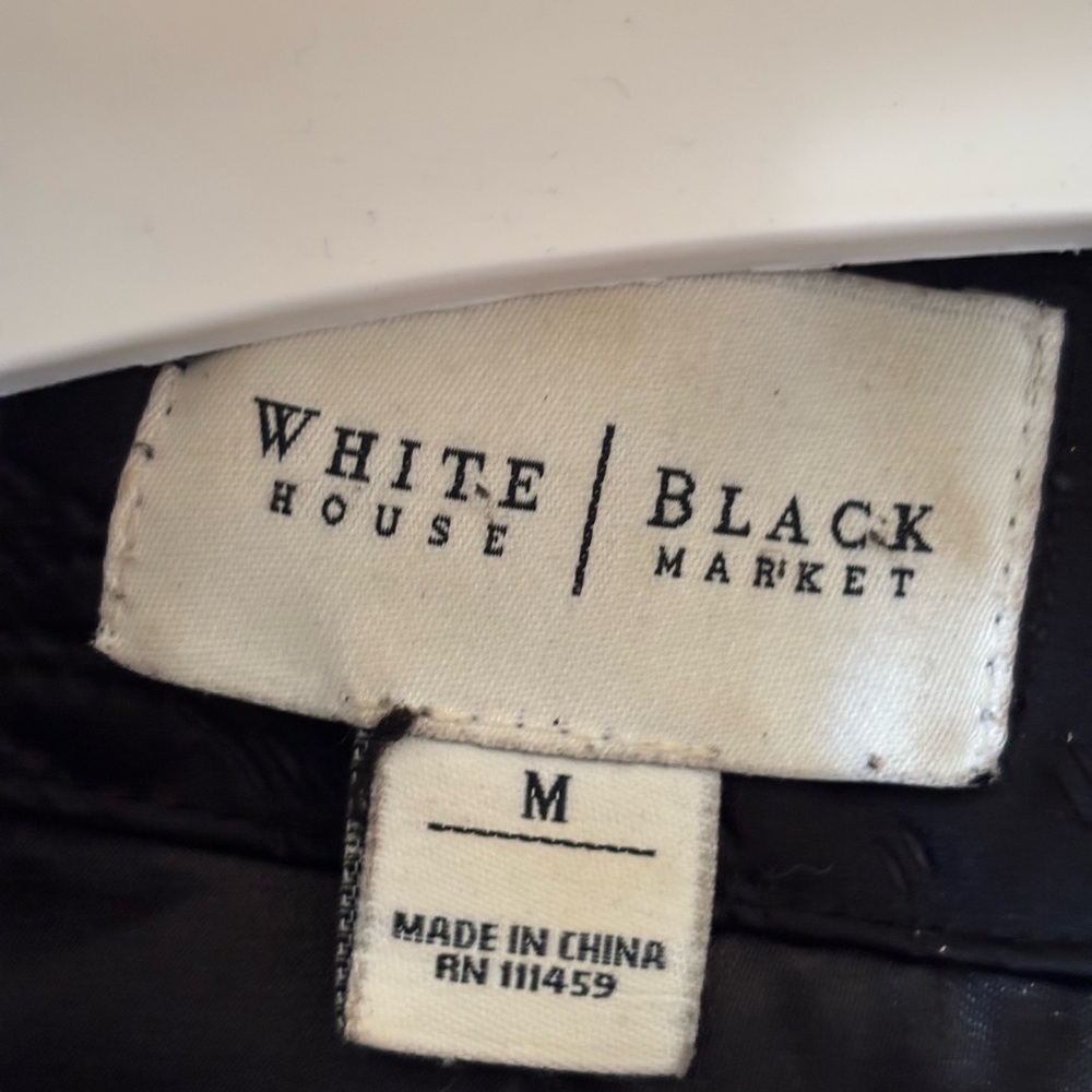 White House Black Market Black Tailored Flare-Hem Utility Jacket - Picture 8 of 12